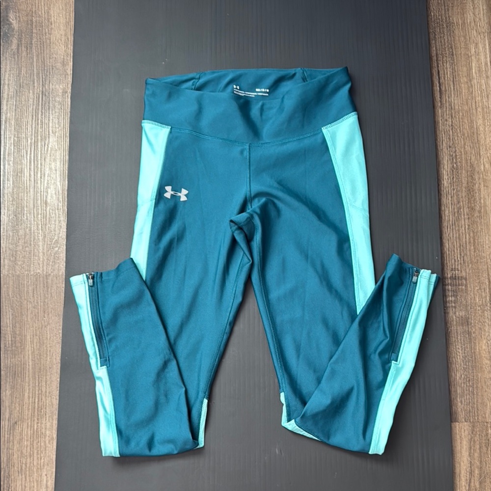 Under Armour Aqua and Turquoise Active Leggings